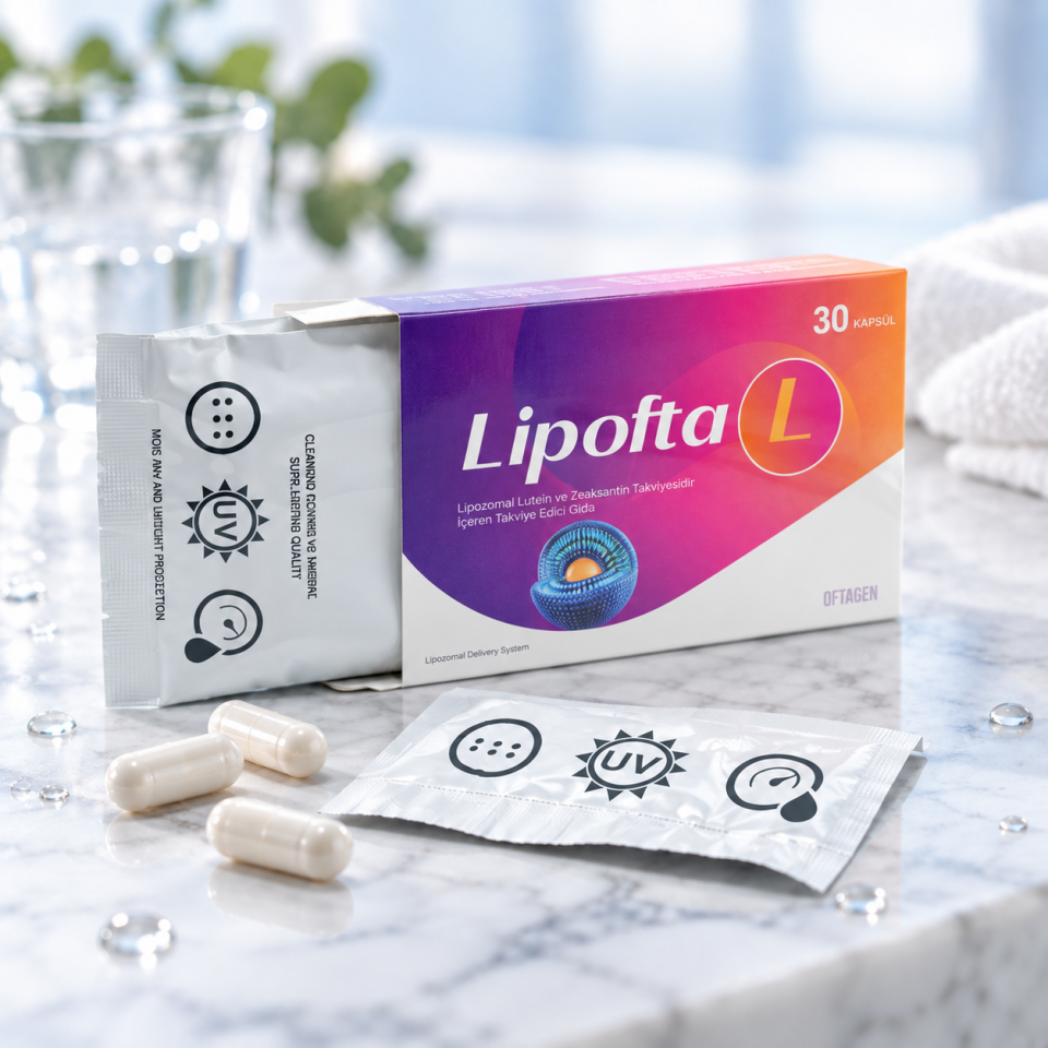 Lipofta L 30 Kapsül Lipozomal Lutein, Lipozomal Zeaksantin Ve Koenzim Q10 Içeren Takviye Edici Gıda