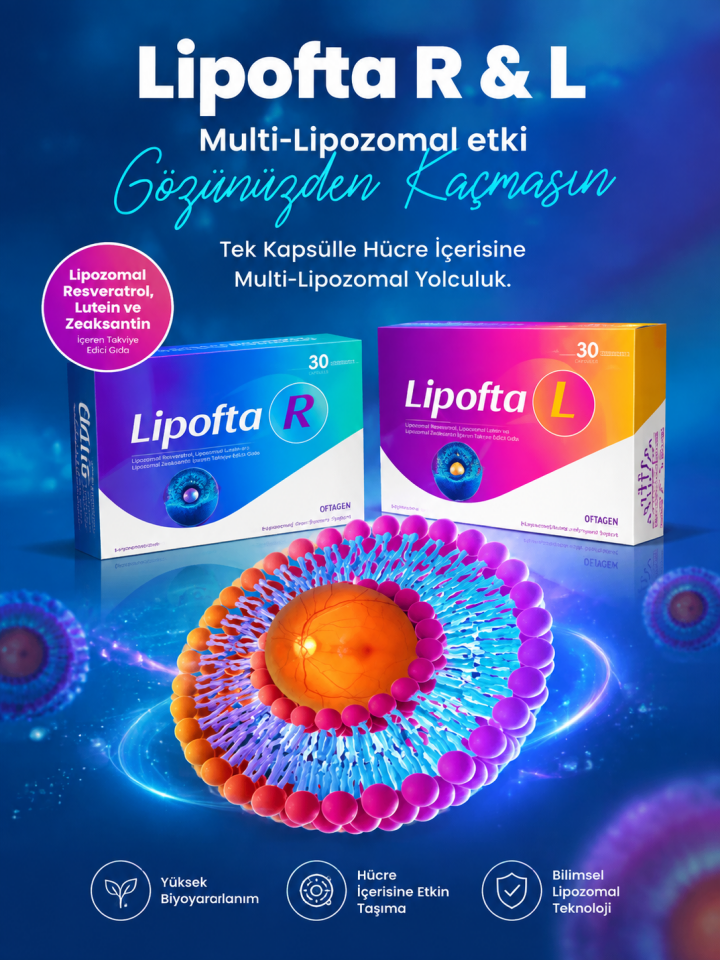 Lipofta R 30 Kapsül Multi Lipozomal Vitamin Kompleks Resveratrol, Koenzim Q10, Balık Yağları