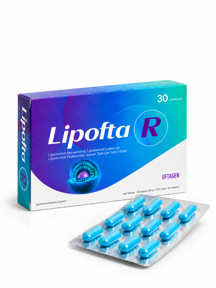 Lipofta R 30 Kapsül Multi Lipozomal Vitamin Kompleks Resveratrol, Koenzim Q10, Balık Yağları