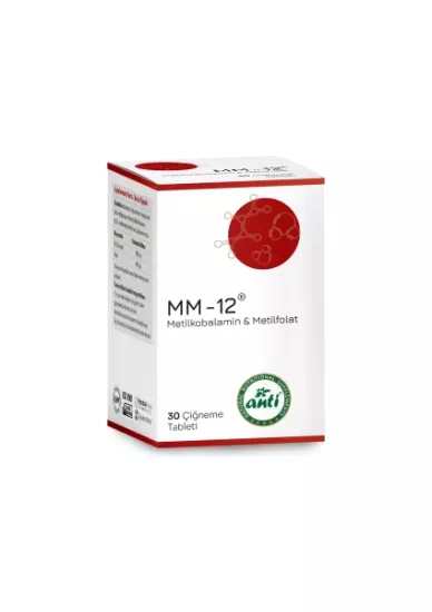 Anti MM-12 Metilkobalamin Çiğneme Tableti