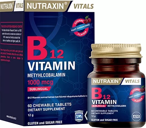 Nutraxin B12 Vitamin 1000 mcg 60 Tablet